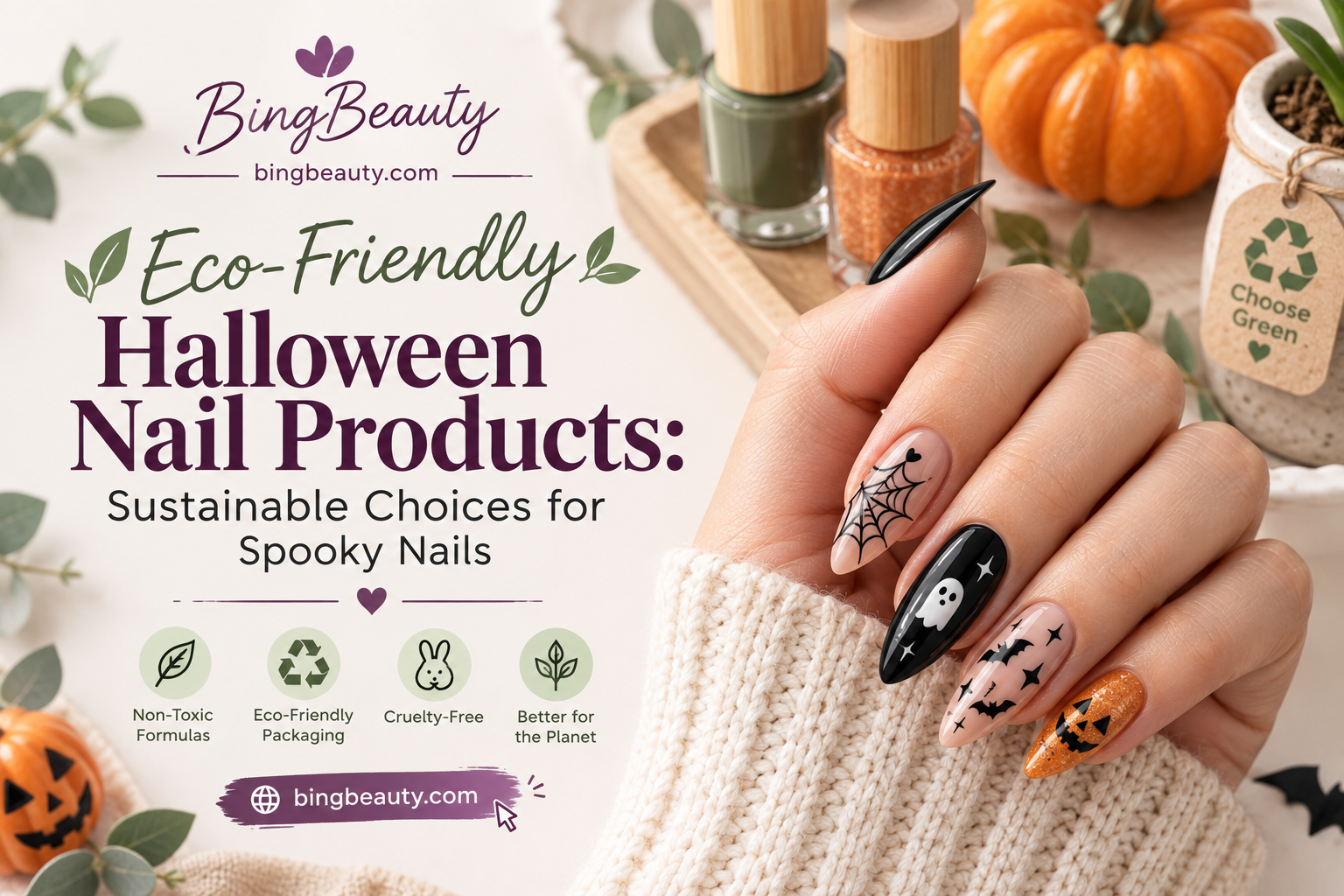 Eco-Friendly Halloween Nail Products: Sustainable Choices for Spooky Nails